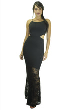 Carregar imagem no visualizador da galeria, Vestido Longo de Renda com Alcinha e Detalhe na Cintura