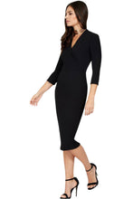 Carregar imagem no visualizador da galeria, Vestido Midi Tubinho Social